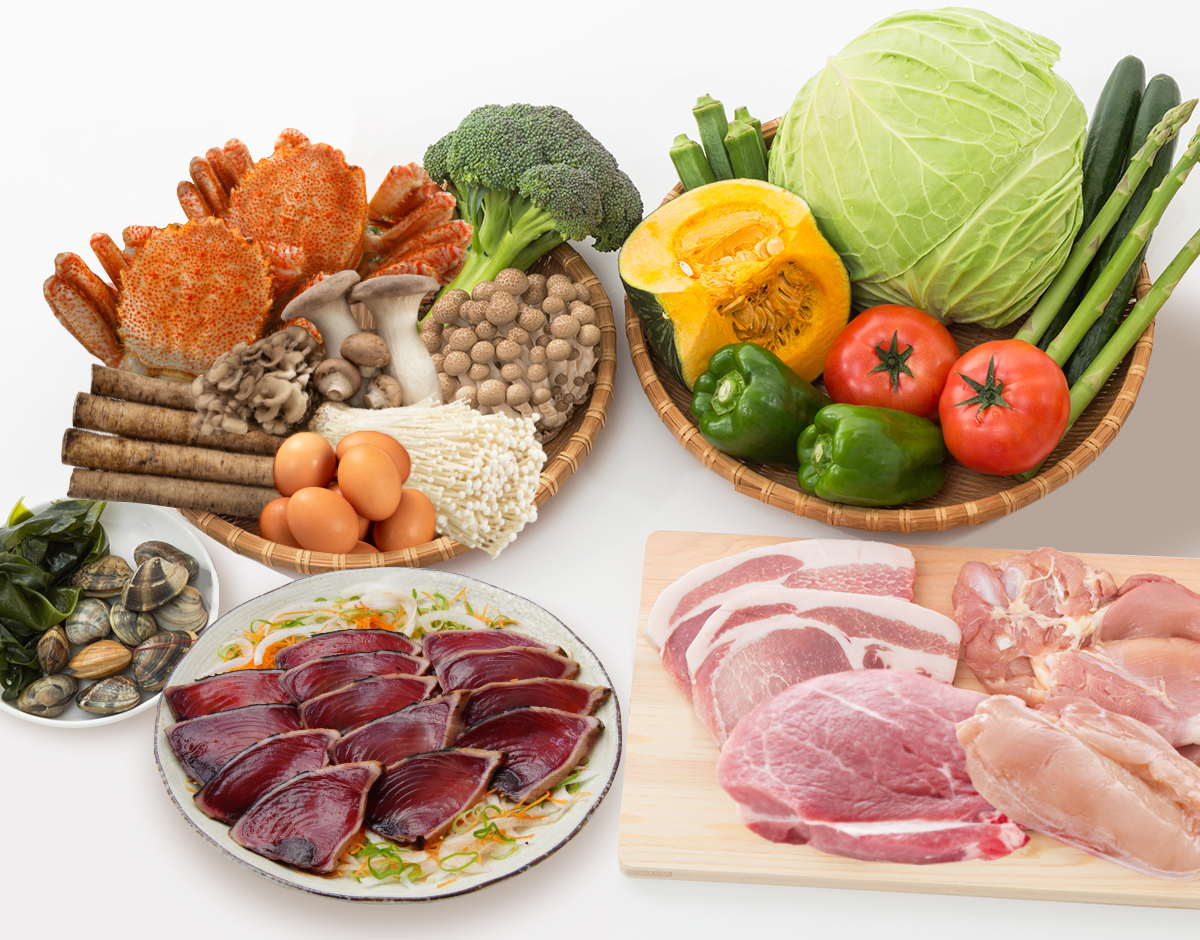糖質の少ない食べ物を口にする